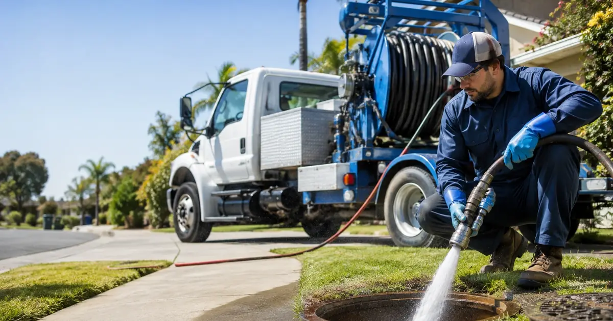 Hydro jet sewer cleaning Downey