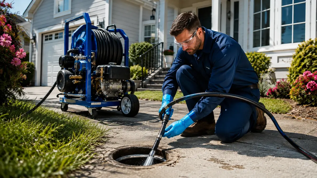 Residential Hydro Jet Drain Cleaning in Downey