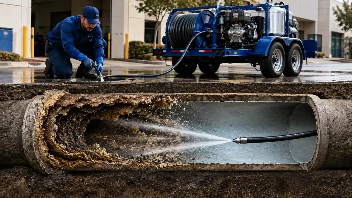 Sewer Pipe Descaling in Downey